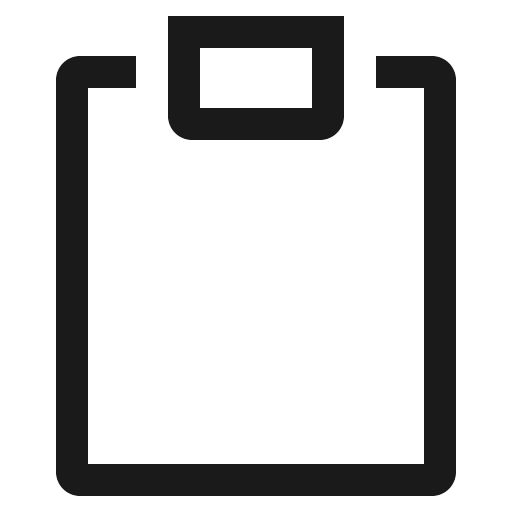 Clipboard icon, solid style, from CoreUI Free