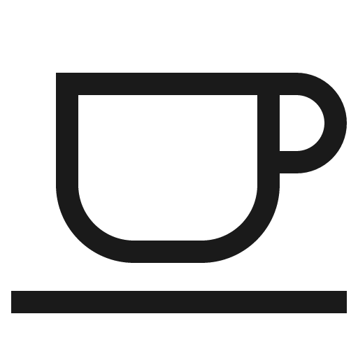 Coffee icon, solid style, from CoreUI Free