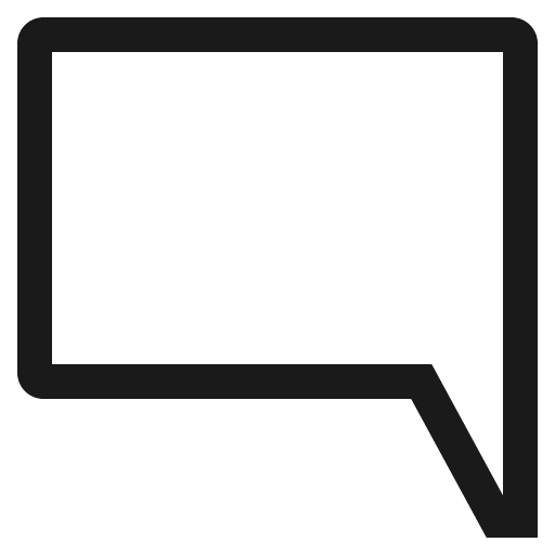 Comment square icon, solid style, from CoreUI Free