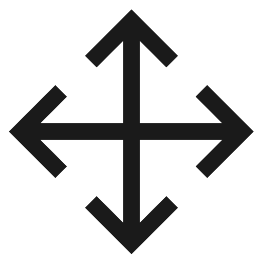 Cursor move icon, solid style, from CoreUI Free