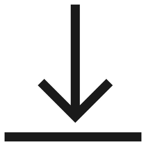 Data transfer down icon, solid style, from CoreUI Free