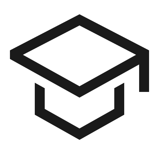 Education icon, solid style, from CoreUI Free