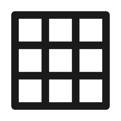 Grid icon, solid style, from CoreUI Free