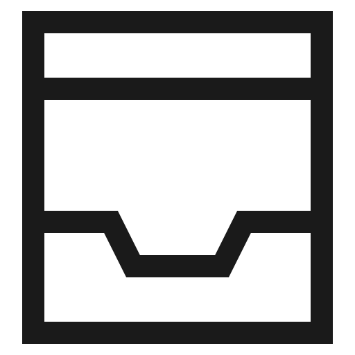 Inbox icon, solid style, from CoreUI Free