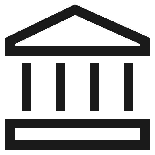 Institution icon, solid style, from CoreUI Free