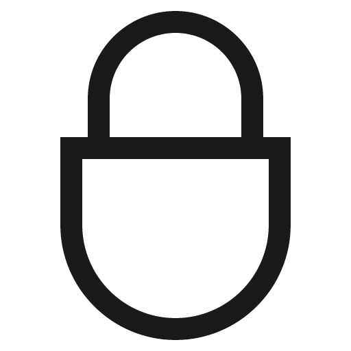 Lock locked icon, solid style, from CoreUI Free