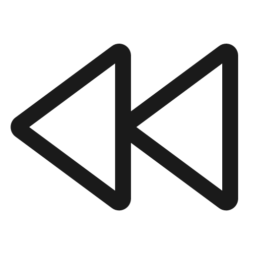 Media skip backward icon, solid style, from CoreUI Free