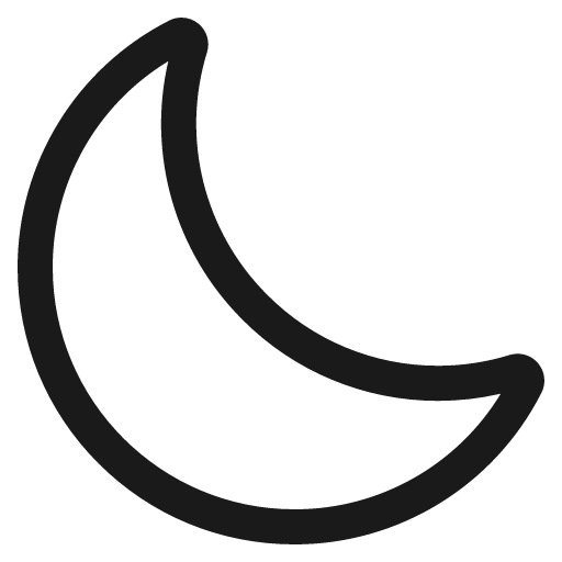 Moon icon, solid style, from CoreUI Free