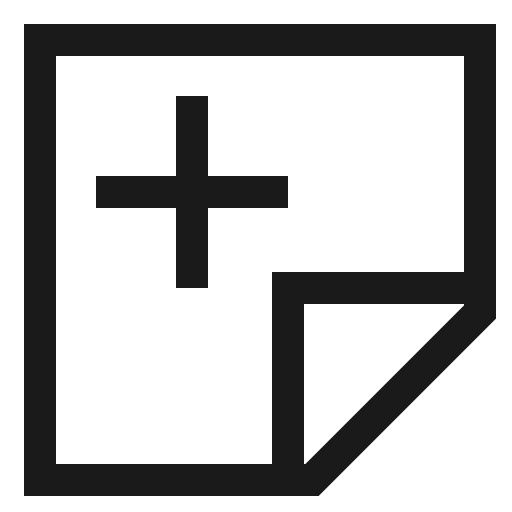 Note add icon, solid style, from CoreUI Free