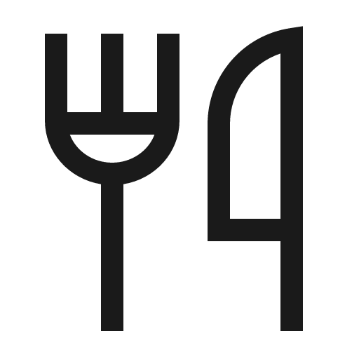 Restaurant icon, solid style, from CoreUI Free