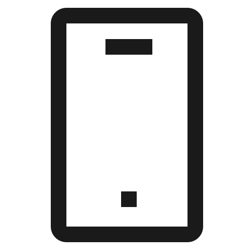 Screen smartphone icon, solid style, from CoreUI Free