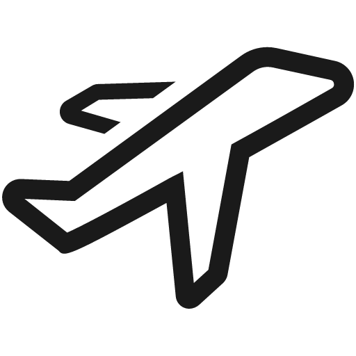 Airplane line icon, outline style, from Clarity