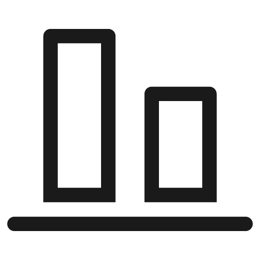 Align bottom line icon, outline style, from Clarity