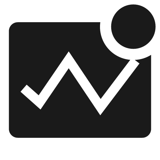 Analytics solid badged icon, solid style, from Clarity
