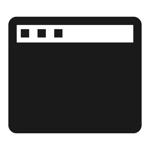 Application solid icon, filled style, from Clarity