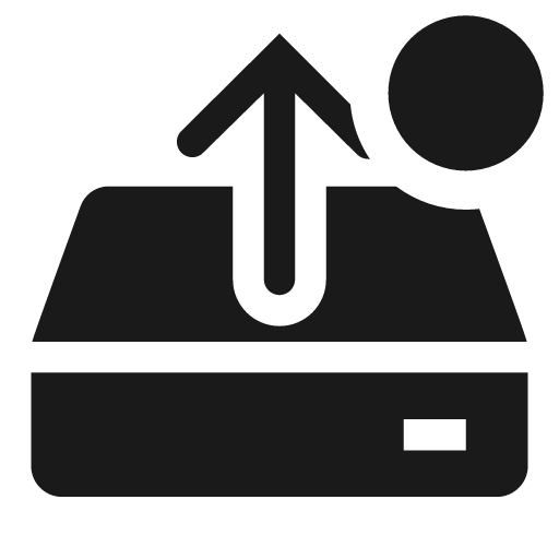 Backup restore solid badged icon, solid style, from Clarity