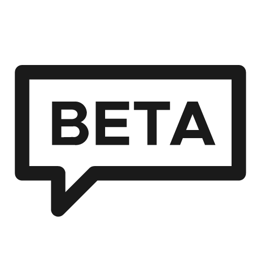 Beta line icon, outline style, from Clarity