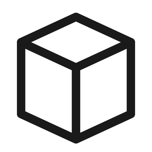 Block line icon, outline style, from Clarity