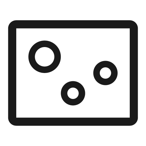 Bubble chart line icon, outline style, from Clarity