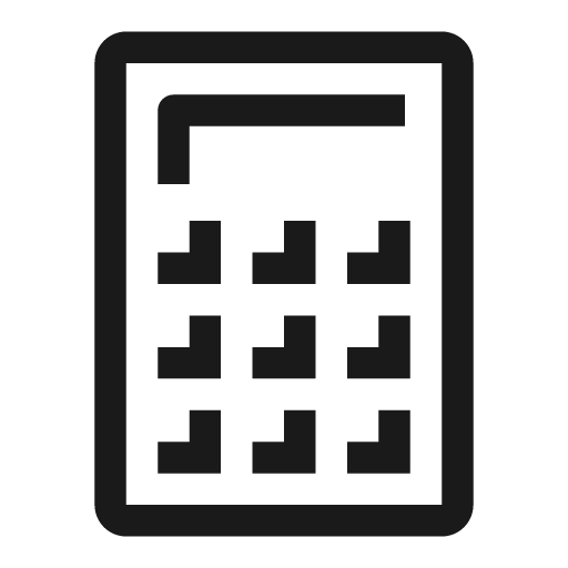 Calculator line icon, outline style, from Clarity
