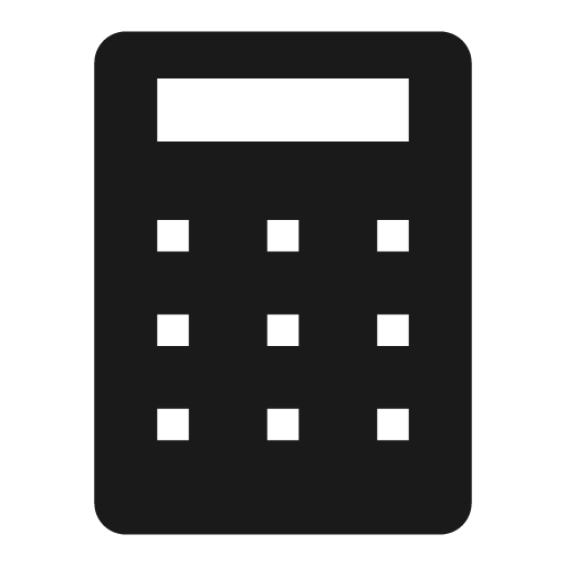 Calculator solid icon, filled style, from Clarity