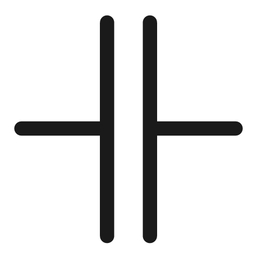 Capacitor line icon, outline style, from Clarity