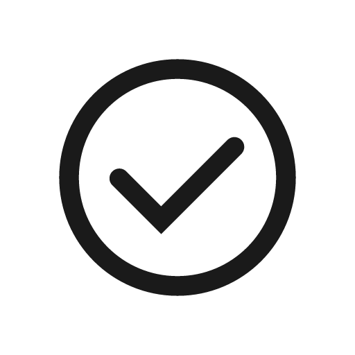 Check circle line icon, outline style, from Clarity