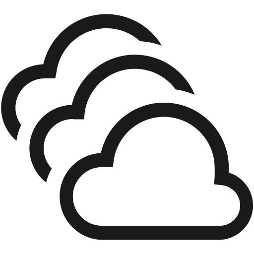 Cloud scale line icon, outline style, from Clarity