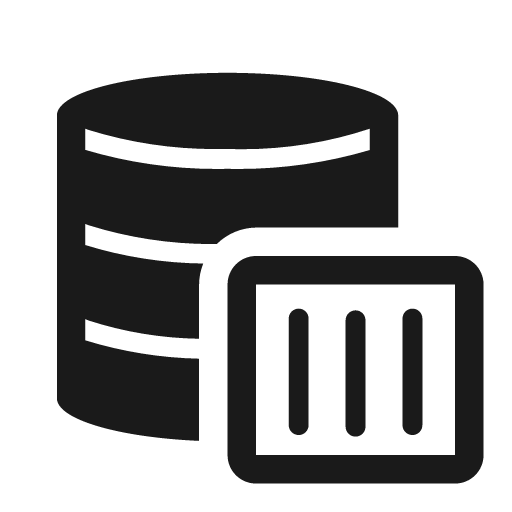 Container volume solid icon, filled style, from Clarity