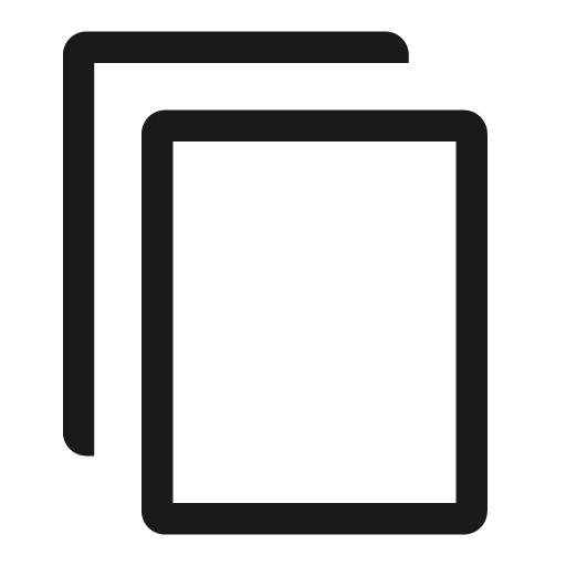 Copy line icon, outline style, from Clarity