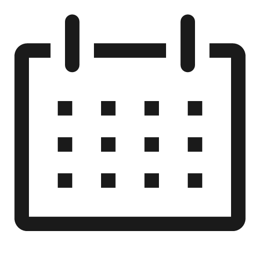 Date line icon, outline style, from Clarity
