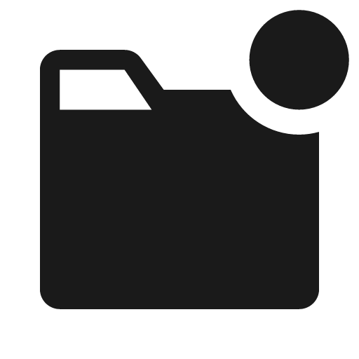 Directory solid badged icon, solid style, from Clarity