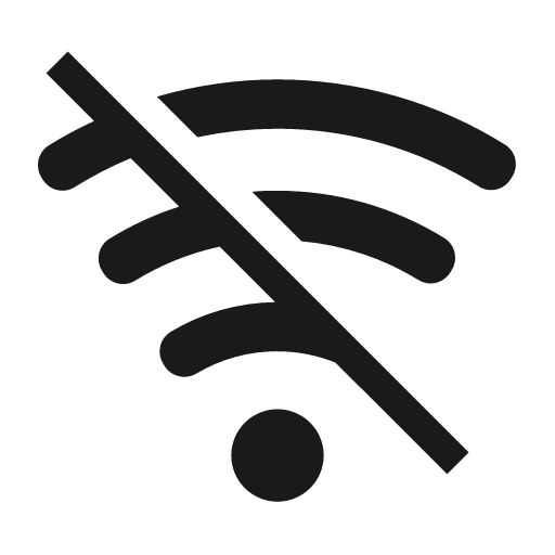 Disconnected solid icon, filled style, from Clarity