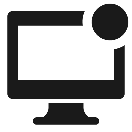 Display solid badged icon, solid style, from Clarity