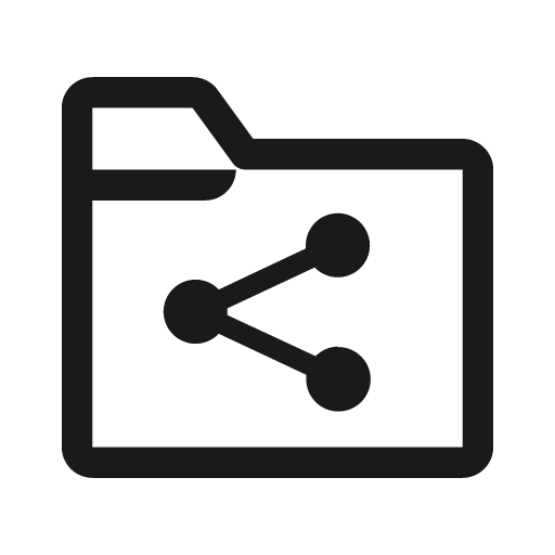 File share line icon, outline style, from Clarity