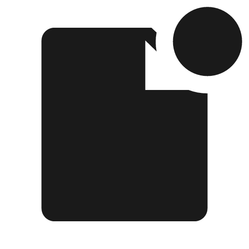 File solid badged icon, solid style, from Clarity