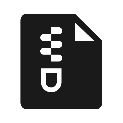 File zip solid icon, filled style, from Clarity
