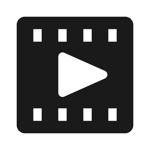 Film strip solid icon, filled style, from Clarity