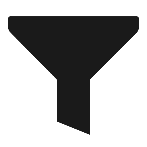 Filter solid icon, filled style, from Clarity