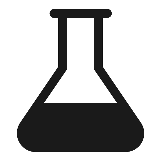 Flask solid icon, filled style, from Clarity