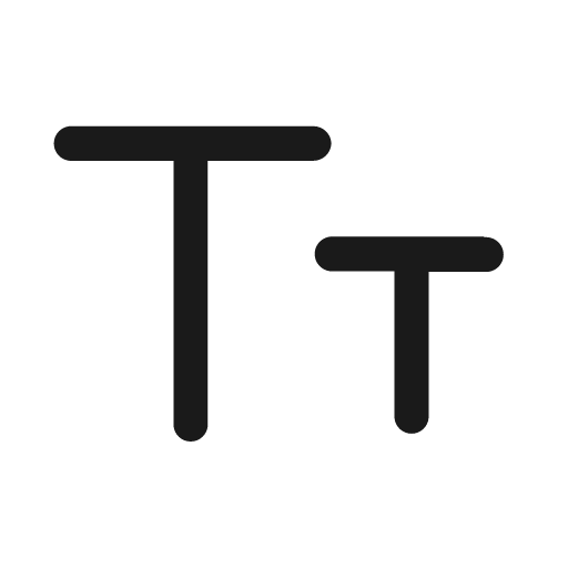 Font size line icon, outline style, from Clarity