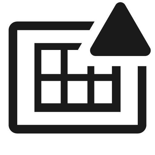 Heat map outline alerted icon, solid style, from Clarity