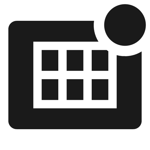 Heat map solid badged icon, solid style, from Clarity