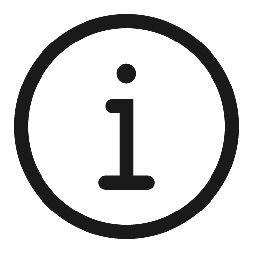 Info standard line icon, outline style, from Clarity