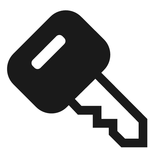 Key solid icon, filled style, from Clarity