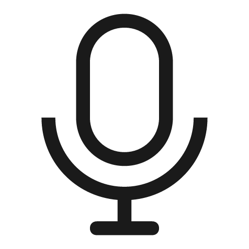 Microphone line icon, outline style, from Clarity