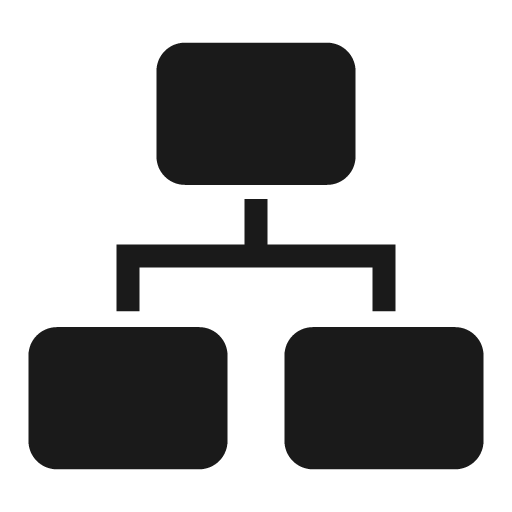 Organization solid icon, filled style, from Clarity