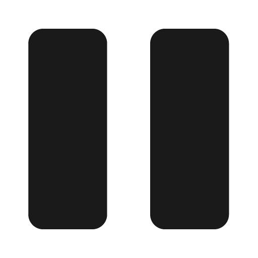 Pause solid icon, filled style, from Clarity