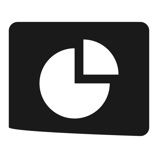 Pie chart solid icon, filled style, from Clarity