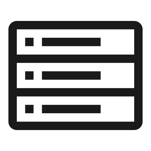 Rack server line icon, outline style, from Clarity